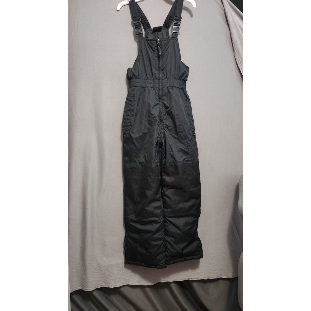 Protection System Youth Large 10/12 Black Ski Snow Bib Pants Overalls Insulated